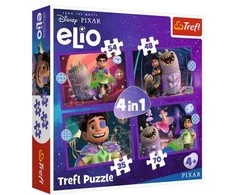 Dėlionė TREFL DISNEY ELIO 4 dėlionių rinkinys