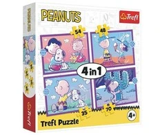 Dėlionė TREFL 4 dėlionių rinkinys „Snoopy“