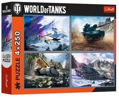 Dėlionė 4x250 Didysis tankų mūšis TREFL