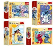 Dėlionė TREFL DISNEY STITCH 4 dėlionių rinkinys „Lilo&amp;Stitch“