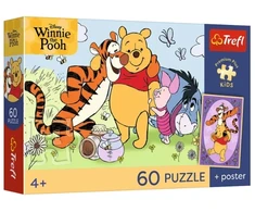 Trefl Dėlionė 60 PremPlus Kids Umiech i miód/Kubu 17437