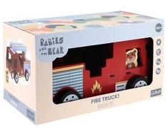 TREFL Žaislas drewn.Fire truck Bobaski i Mi 61700