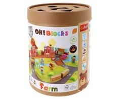 TREFL Žaislas drewn.O!Klocki Farma 61716