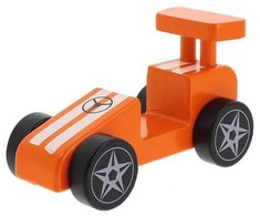 TREFL medinis žaislinis lenktyninis automobilis Oranžinis 61696