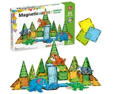 Trifox Klocki magnetyczne dżungla 65el A-1540 91561