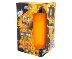 Tuban Jiggly Slime - Tamsoje švytintis gleivės - Oranžinis (430 g)