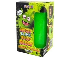 Tuban Jiggly Slime - Tamsoje švytintis gleivės - Žalios (430 g)