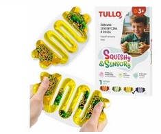 AM Tullo Sensorinis vonios žaislas gniotek su skysčiu ir blizgučiais