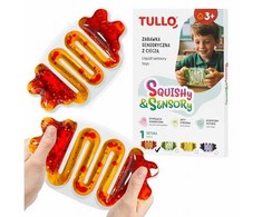 AM Tullo Sensorinis vonios žaislas gniotek su skysčiu ir blizgučiais
