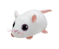 TY Teeny Tys Pliušinis žaislas - balta pelė, 10 cm