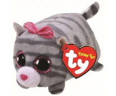 TY Teeny Tys Pliušinis žaislas - pilkas kačiukas, 10 cm