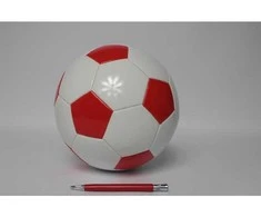 Futbolo kamuolys Enero Ladybug, raudonas-baltas