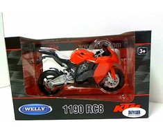 Welly Motorbike Ktm 1190 RC8 skalė 1:10 3+ Welly