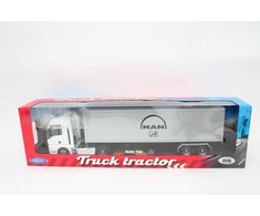 *WELLY AUTO metalinis, 1:32 MAN TGX su priekaba, kartingas