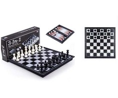 Wk Zabawki Wk Toys šachmatai 3in1 magnetiniai plastikiniai 31,5x31,5 cm WKGRA-7 17905