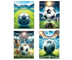 Wktorebki AST. KREPŠYS x 12 PREZENT. 24x18x8 cm Kamuolys stadion