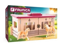 WOODYLAND FAUNICA arklidės + du arkliai 96042 60422