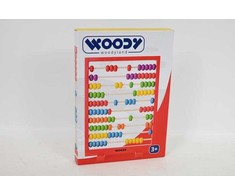 WOODYLAND Liczydło drewn.czerw.ramka 90009 00091