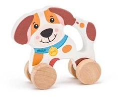 WOODYLAND Pies na kółkach su laikikliu 91992 19925