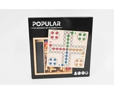 Woodyland Olymptoy Chess &amp; Ludo &amp; Checkers &amp; 6 Dice &amp;Domino