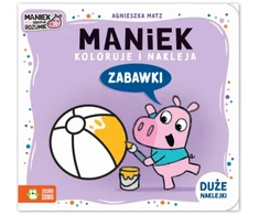 ZIELONASOWA Maniek koloruje i nakleja Žaislai 81324