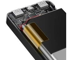 Išorinė baterija Power Bank Baseus Bipow Type-C PD+2xQuick Charge 3.0 15W 30000mAh su ekranu juoda PPBD050201