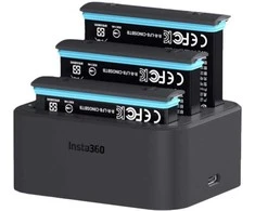 Objektyvas „Insta360 X3“ greito įkrovimo mazgas
