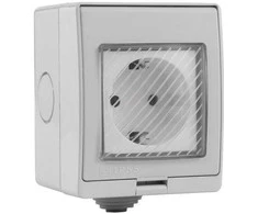 Vandeniui atsparus kištukinis lizdas Feelspot FS-WSK02WE IP55 WiFi, Tuya