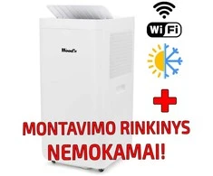 Mobilus kondicionierius MILAN WiFi DUO 9K Smart Wood's +DOVANA montavimo rinkinys