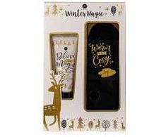 Accentra Winter Magic Foot Care Set - Foot care gift set with slippers
