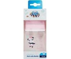 Canpolbabies CANPOL 35/220 EasyStart Egzotiškas plačiai atidaromas buteliukas nuo dieglių 120ml rožinis