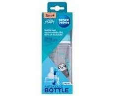 Canpolbabies CANPOL 35/221 EasyStart Egzotiškas platus buteliukas nuo dieglių 240ml mėlynas