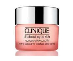 Clinique All About Eyes™ Rich Kreminis turtingas paakių kremas, mažinantis tamsius ratilus ir paburkimą, linijos ir smulkias raukšleles 30ml