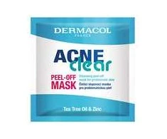 Dermacol AcneClear Peel-Off Mask veido kaukė moterims, 8 ml