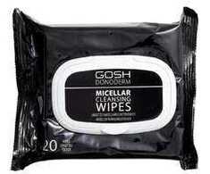 Gosh Donoderm makiažo valiklis Wipes, 20 vnt.