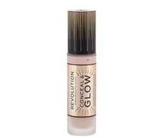„Makeup Revolution Conceal &amp; Glow Illuminating Kreminis Foundation“ makiažo pagrindas, 23 ml