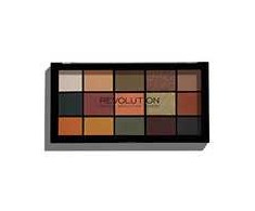 Makeup Revolution Reloaded Vegan Eyeshadow Palette Iconic Division, 15 vnt. 16.5 g