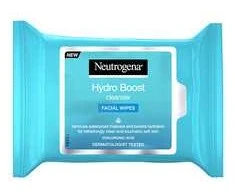 Neutrogena Drėkinamosios veido valymo servetėlės Netrogena Hydro Boost 25vnt