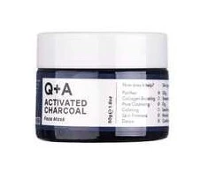 Q+A Activated Charcoal Detox Face Mask Valomoji veido kaukė su aktyvuota anglimi, 50g