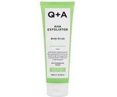 Q+A AHA Exfoliator Body Scrub Kūno šveitiklis su AHA rūgštimi, 250 ml