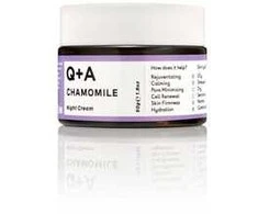 Q+A Chamomile Night Kreminis Raminamasis naktinis veido kremas, 50g