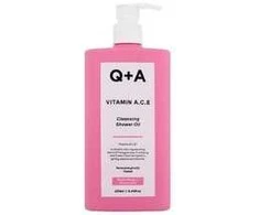 Q+A Vitamin A.C.E. Cleansing Shower OIl Valomasis dušo aliejus, 250 ml