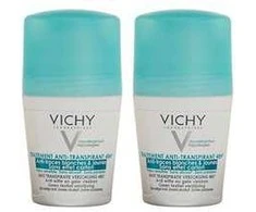 Vichy 48H Intensive Anti-Transpirant Dezodorantas Roll-on rutulinis antiperspirantas, 2 x 50 ml