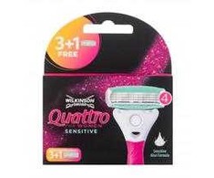 Wilkinson Sword Quattro For Women Sensitive Replacement blade moterims, 1 balení
