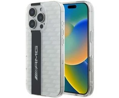 AMG Carbon Pattern Apple iPhone 16 Pro Max dėklas telefonui baltos spalvos