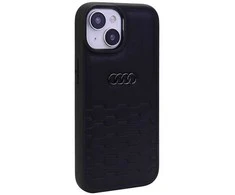 Audi dėklas, skirtas iPhone 15 Plus 6,7 juodas GT Synthetic odinis