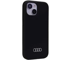 Apple iPhone 15 Audi silikoninis dėklas (AU-LSRIP15-Q3/D1-BK) juodos spalvos