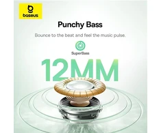 Ausinės Baseus Bass BF1 NC In-Ear True Belaidės Earphones Galaxy Mėlyna