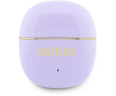 Ausinės Guess Auksinė Line Glossy Classic Logo TWS Belaidės Earphones Violetinė