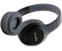 Guess Classic Sidabrinis Logo belaidės ausinės juodos spalvos